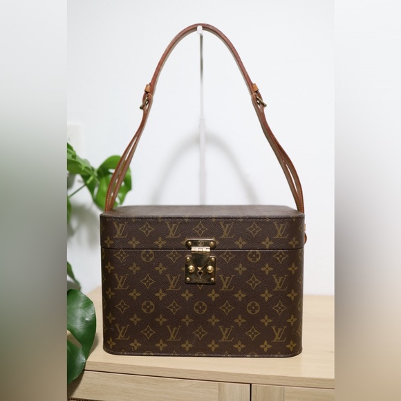 Louis Vuitton Beauty Cosmetic MakeUp Mono Hard Train Trunk Case Shoulder Bag Box - Picture 13 of 13